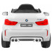 Дитячий електромобіль BMW X6M білий + пульт + EVA + вільний запуск + аудіо панель + LED