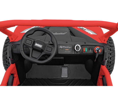 Дитяча акумуляторна машинка фермерська UTV Racing Червона