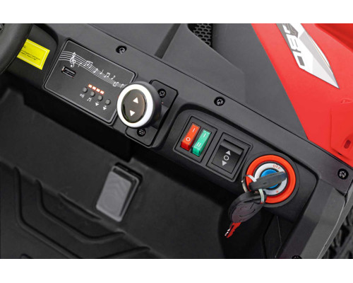 Дитяча акумуляторна машинка фермерська UTV Racing Червона