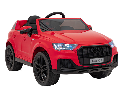 Дитяча акумуляторна машинка Audi Q7 NEW LIFT Червона