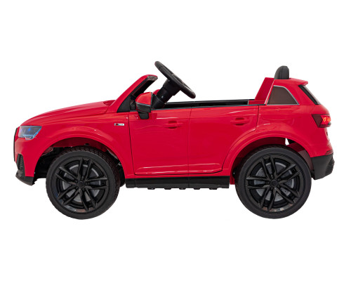 Дитяча акумуляторна машинка Audi Q7 NEW LIFT Червона