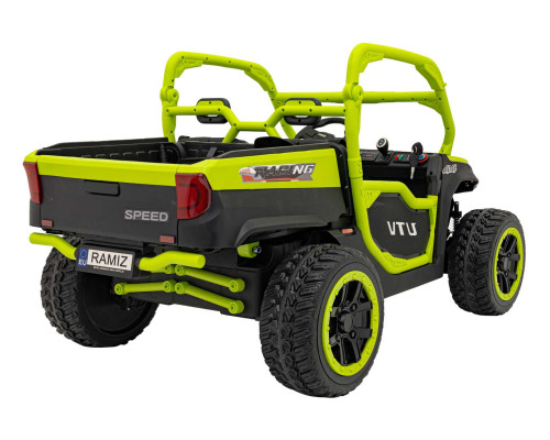 Дитяча акумуляторна вантажівка фермерська UTV Racing Green