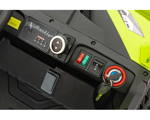 Дитяча акумуляторна вантажівка фермерська UTV Racing Green