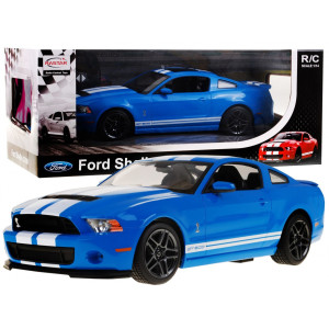 Авто на дистанційному керуванні + пульт Ford Shelby Mustang GT500 blue RASTAR модель 1:14 