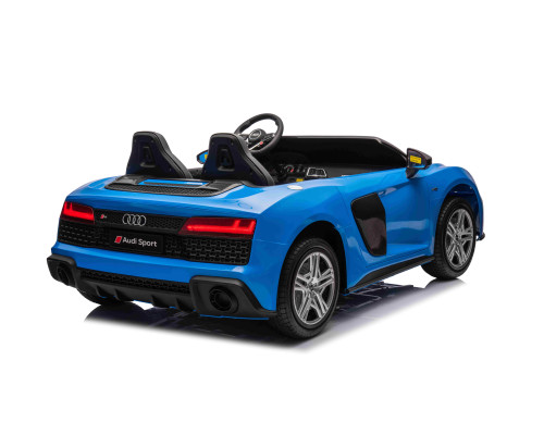 Дитяча акумуляторна машинка Audi Spyder R8 LIFT Синя