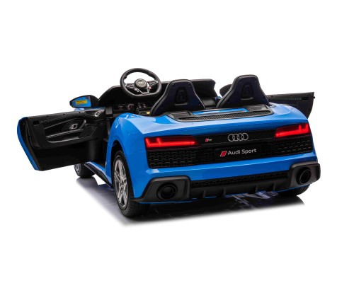 Дитяча акумуляторна машинка Audi Spyder R8 LIFT Синя