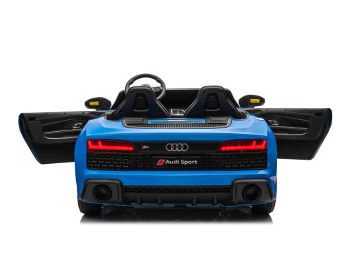 Дитяча акумуляторна машинка Audi Spyder R8 LIFT Синя