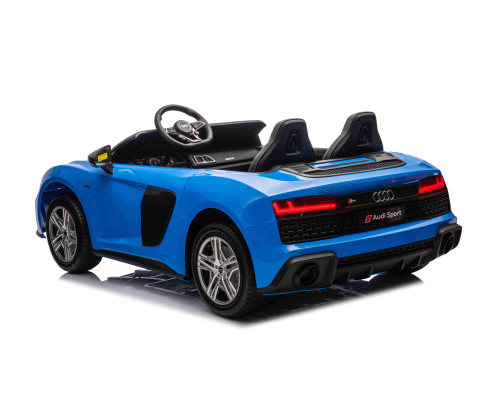Дитяча акумуляторна машинка Audi Spyder R8 LIFT Синя