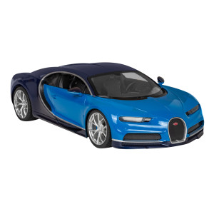 Bugatti Chiron blue RASTAR модель 1:14 Автомобіль на дистанційному керуванні + світлодіодні фари + пульт 2,4 ГГц