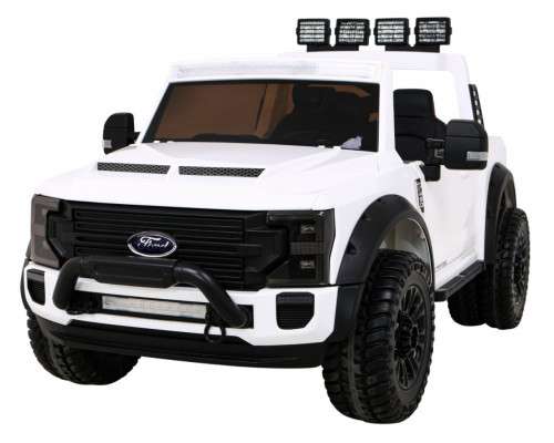 Дитяча акумуляторна машинка Ford Super Duty Біла
