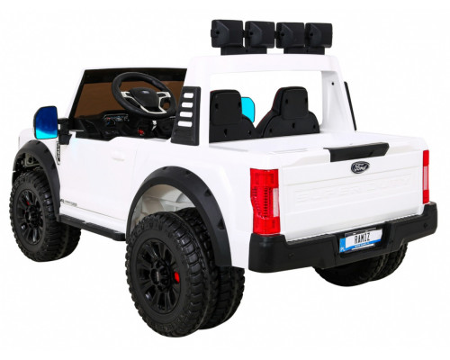 Дитяча акумуляторна машинка Ford Super Duty Біла