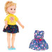 Лялька для дітей 3+ Блондинка + 2 наряди + гребінець + дзеркало
