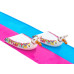 Гірка водна подвійна Bestway 52320 488 см, рожево-блакитна