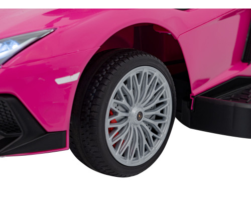 Дитячий толокар Lamborghini Aventador SV Ride-On рожевий