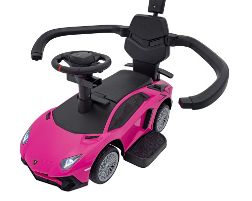Дитячий толокар Lamborghini Aventador SV Ride-On рожевий