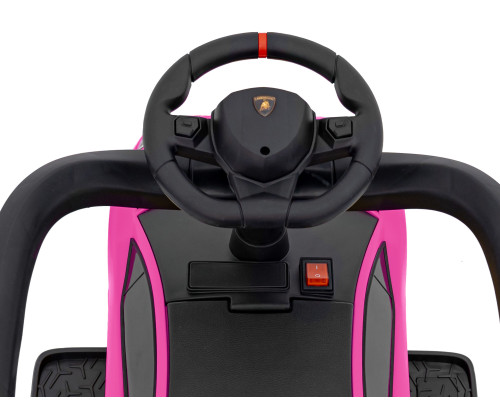Дитячий толокар Lamborghini Aventador SV Ride-On рожевий