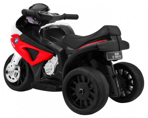 Акумуляторний мотоцикл BMW S1000 RR Mini дитячий Червоний + 3 колеса + Звук + LED
