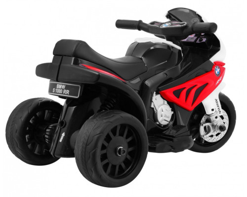 Акумуляторний мотоцикл BMW S1000 RR Mini дитячий Червоний + 3 колеса + Звук + LED