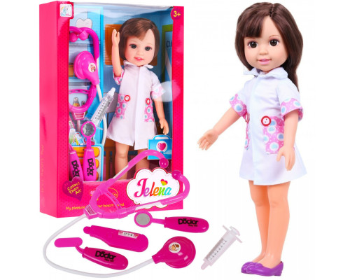 Лялька-медсестра для дітей 3+ Аксесуари для лікаря + Стетоскоп + Термометр + Шприц