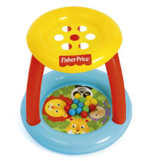 Манеж Fisher Price + м'ячі Bestway 93541, 89 x 89 x 84 см - різнокольоровий