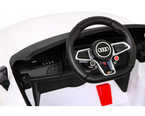 Дитяча акумуляторна машинка Audi R8 LIFT Біла