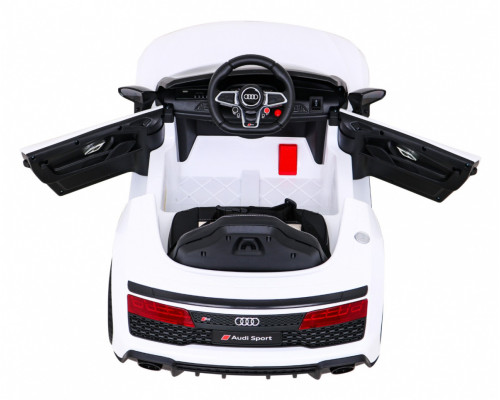 Дитяча акумуляторна машинка Audi R8 LIFT Біла
