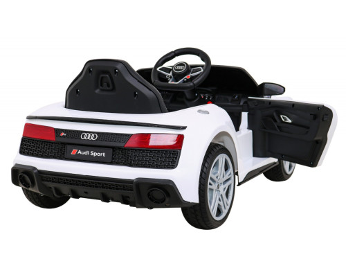 Дитяча акумуляторна машинка Audi R8 LIFT Біла