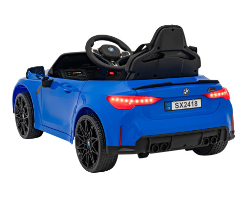 Дитяча акумуляторна машинка BMW M4 Синя