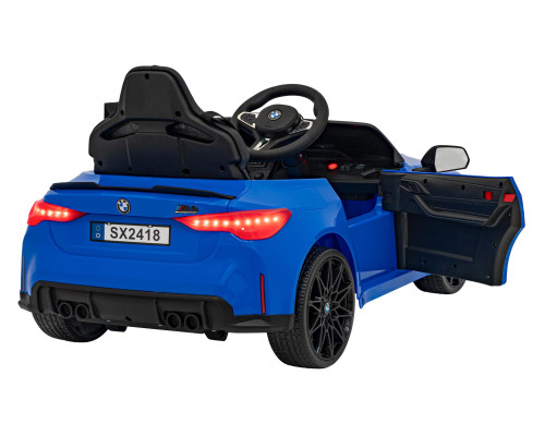 Дитяча акумуляторна машинка BMW M4 Синя