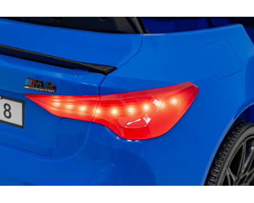 Дитяча акумуляторна машинка BMW M4 Синя