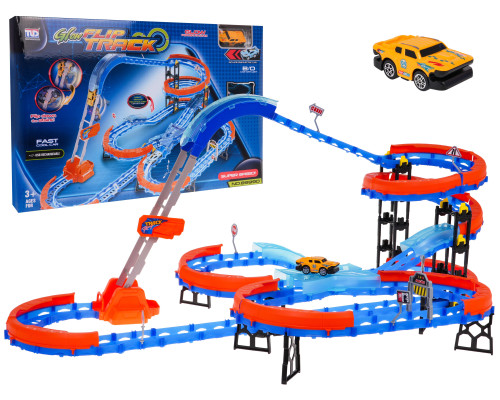 Дитяча гоночна траса зі сходами для дітей 3+