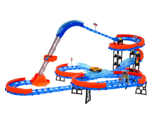 Дитяча гоночна траса зі сходами для дітей 3+