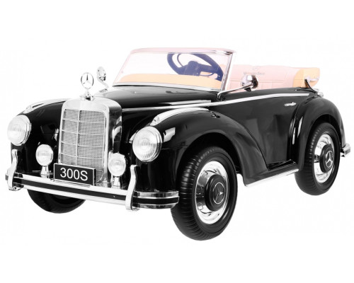 Дитяча акумуляторна машинка Mercedes Benz 300S Retro for Children Чорна