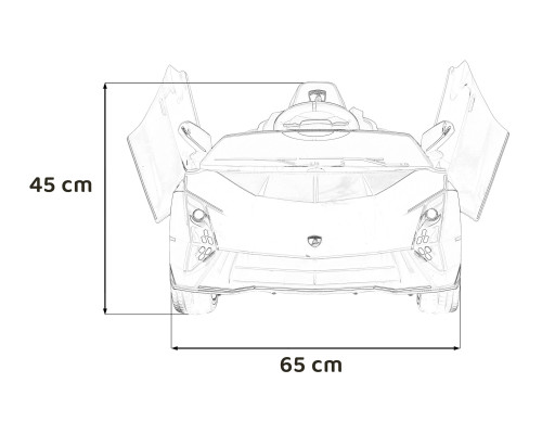 Дитяча акумуляторна машинка Lamborghini Invencible Червона