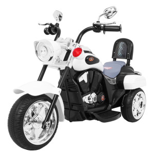 Дитячий акумуляторний мотоцикл NightBike білий