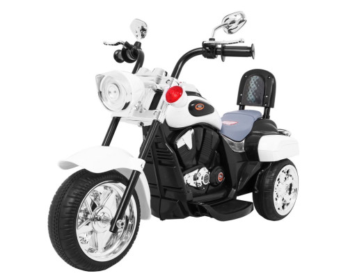 Дитячий акумуляторний мотоцикл NightBike білий