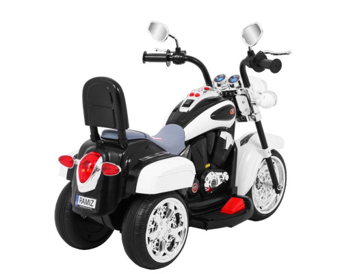 Дитячий акумуляторний мотоцикл NightBike білий