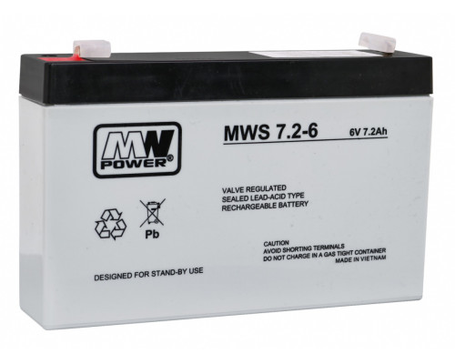 Акумулятор гелевий 6V/7.2Ah для дитячого електомобіля