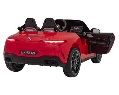 Дитяча акумуляторна машинка Mercedes Benz AMG SL63 Червона