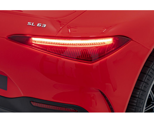 Дитяча акумуляторна машинка Mercedes Benz AMG SL63 Червона