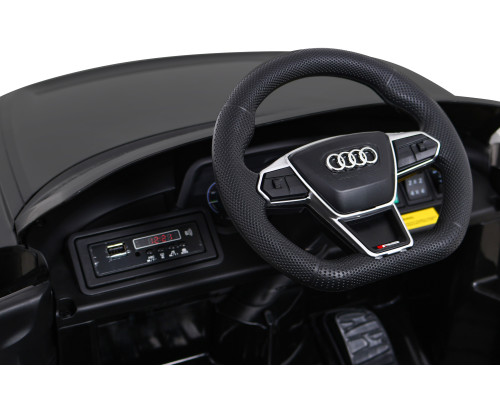 Дитяча акумуляторна машинка Audi RS E-Tron GT Чорна