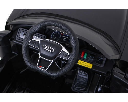 Дитяча акумуляторна машинка Audi RS E-Tron GT Чорна