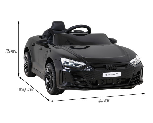 Дитяча акумуляторна машинка Audi RS E-Tron GT Чорна