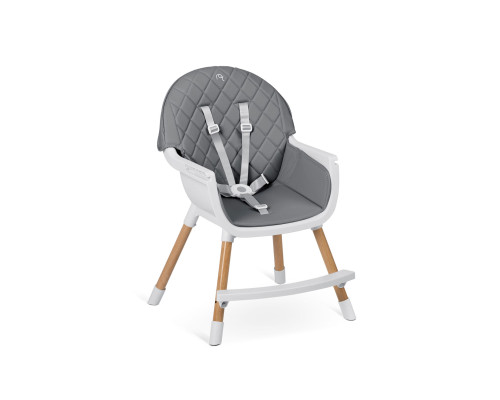 Стільчик для годування Nukido Lilo 63 х 64 х 93 см - сіро-білий
