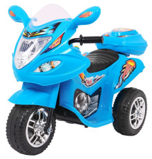 Дитячий електричний триколісний мотоцикл BJX-088 Синій + Звуки + Світло