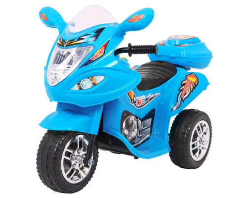 Дитячий електричний триколісний мотоцикл BJX-088 Синій + Звуки + Світло