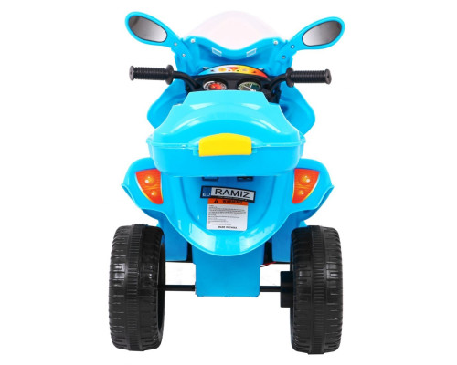 Дитячий електричний триколісний мотоцикл BJX-088 Синій + Звуки + Світло