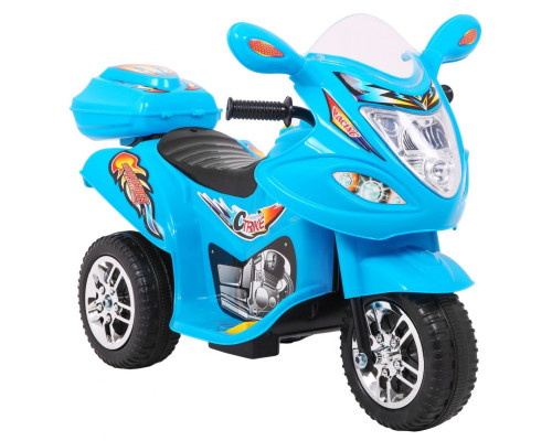 Дитячий електричний триколісний мотоцикл BJX-088 Синій + Звуки + Світло