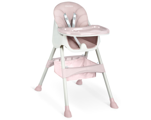 Стільчик для годування зі столиком Ricokids Milo 79 х 62 х 94 см - рожево-білий Стільчик для годування зі столиком Ricokids Milo 79 х 62 х 94 см - рожево-білий