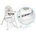 Стільчик для годування зі столиком Ricokids Milo 79 х 62 х 94 см - бежево-білий